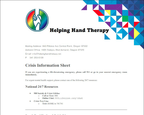 Crisis Information Sheet Thumbnail